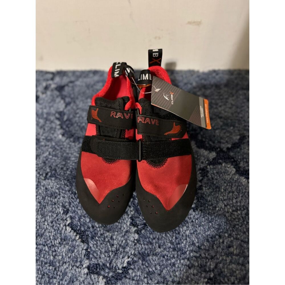 Climb X Rave Strap Rock Climbing Shoe Rave Strap Red Women's Size 7.5